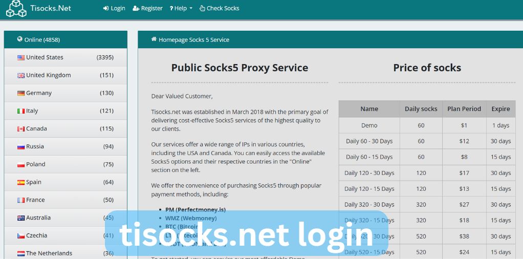 tisocks.net login